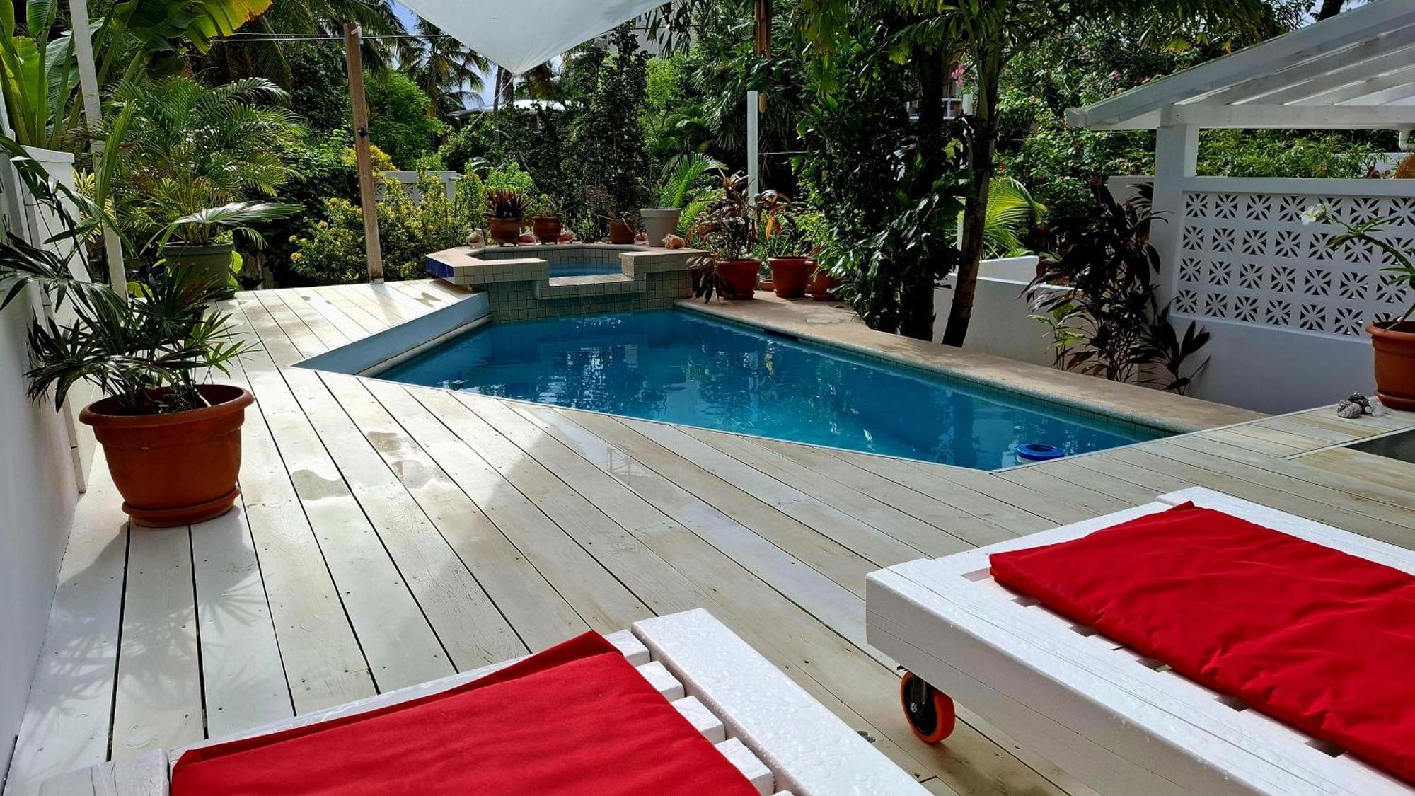 Amanda'S Place Green Studio - Pool And Tropical Garden Caye Caulker Ngoại thất bức ảnh